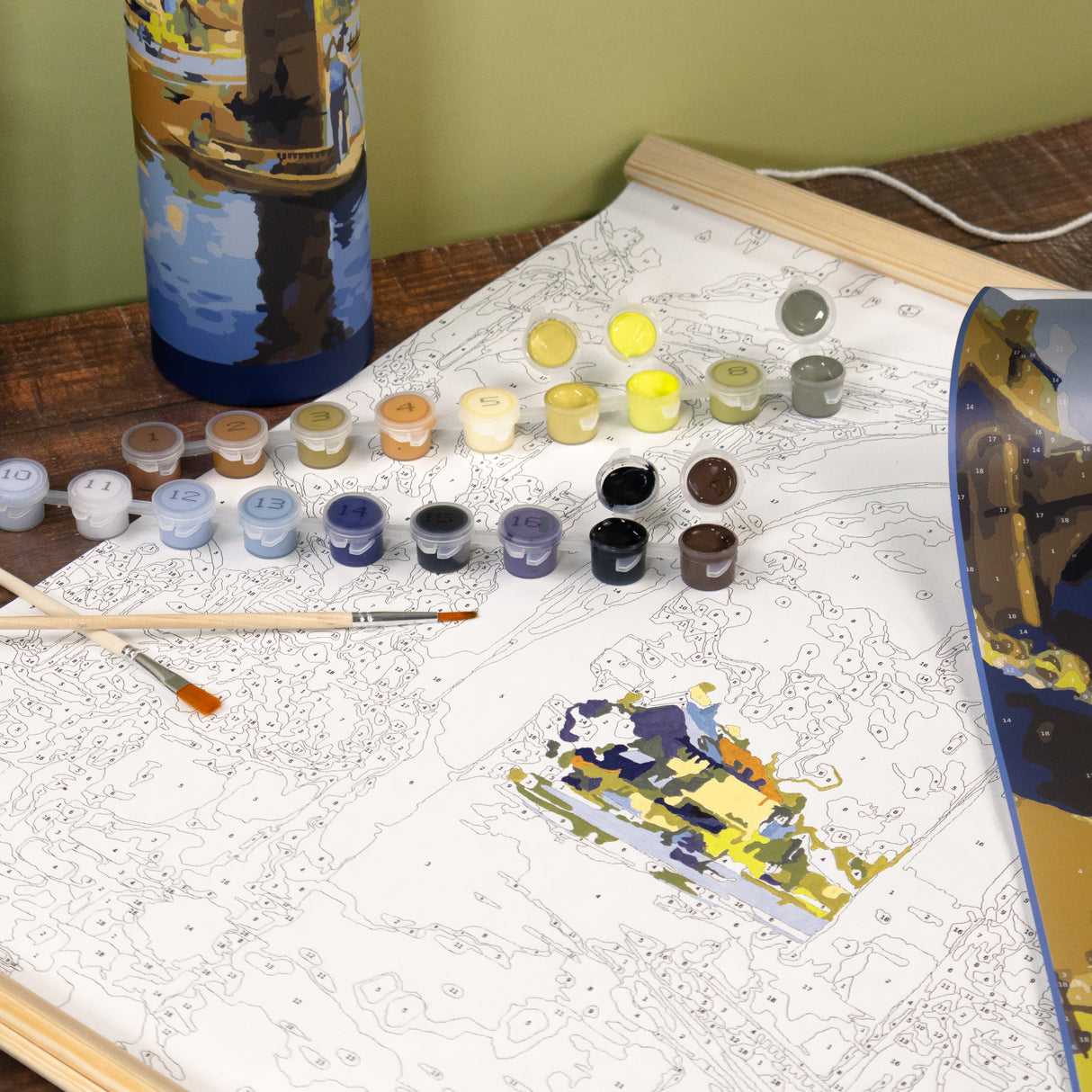 PRE-ORDER - Railway Museum Paint by Numbers Tube - Yorkshire