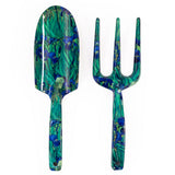 Fork and Trowel Garden Tool Set - Van Gogh's Irises Design