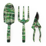 Fork, Trowel and Secateurs Garden Tool Set - Monet's The Japanese Footbridge Design