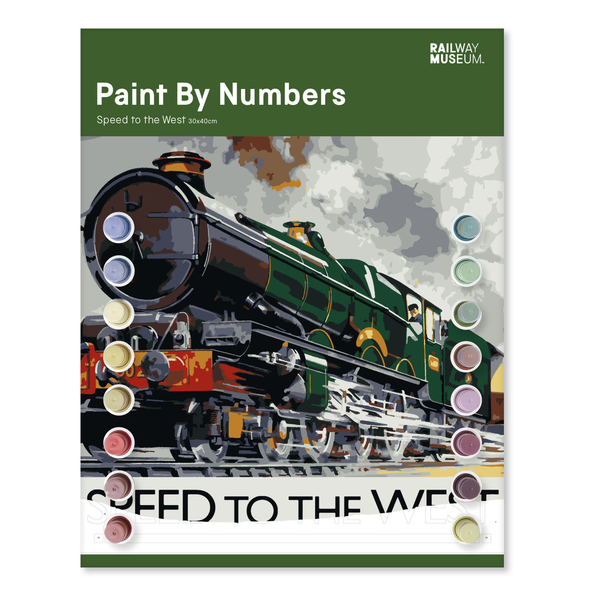 PRE-ORDER - Railway Museum Paint by Numbers Kit - Speed To The West