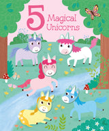 5 Magical Unicorns  - Children's Touch & Feel Silicone Book