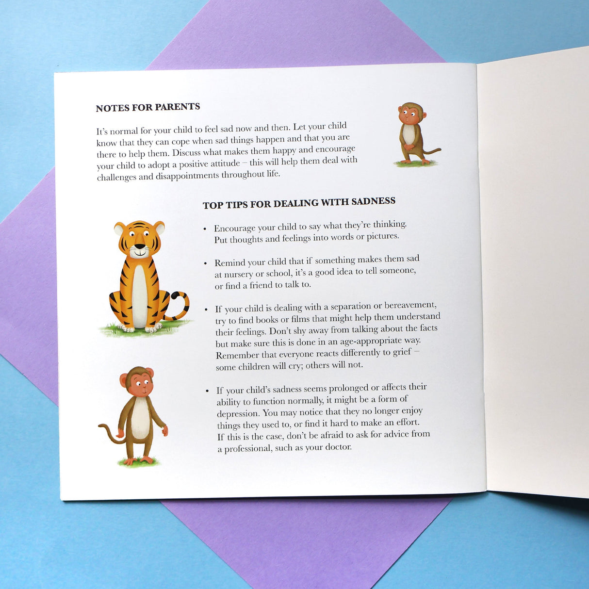 When Monkey Feels Sad - Me And My Feelings Children's Paperback Book