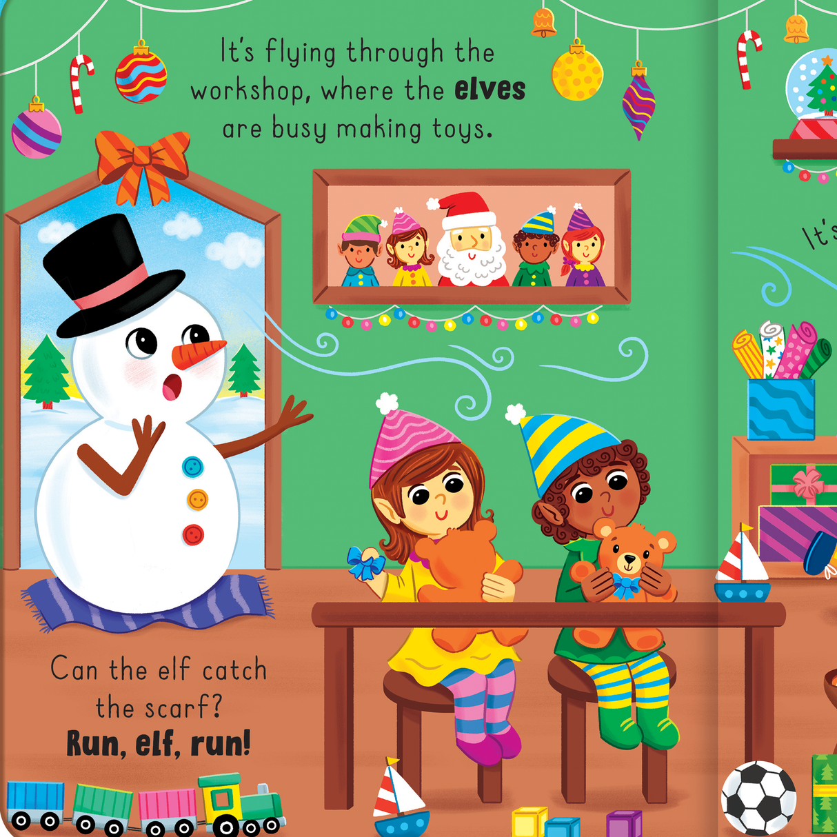 Catch That Scarf, Snowman! Squishy Sound Board Book for Children