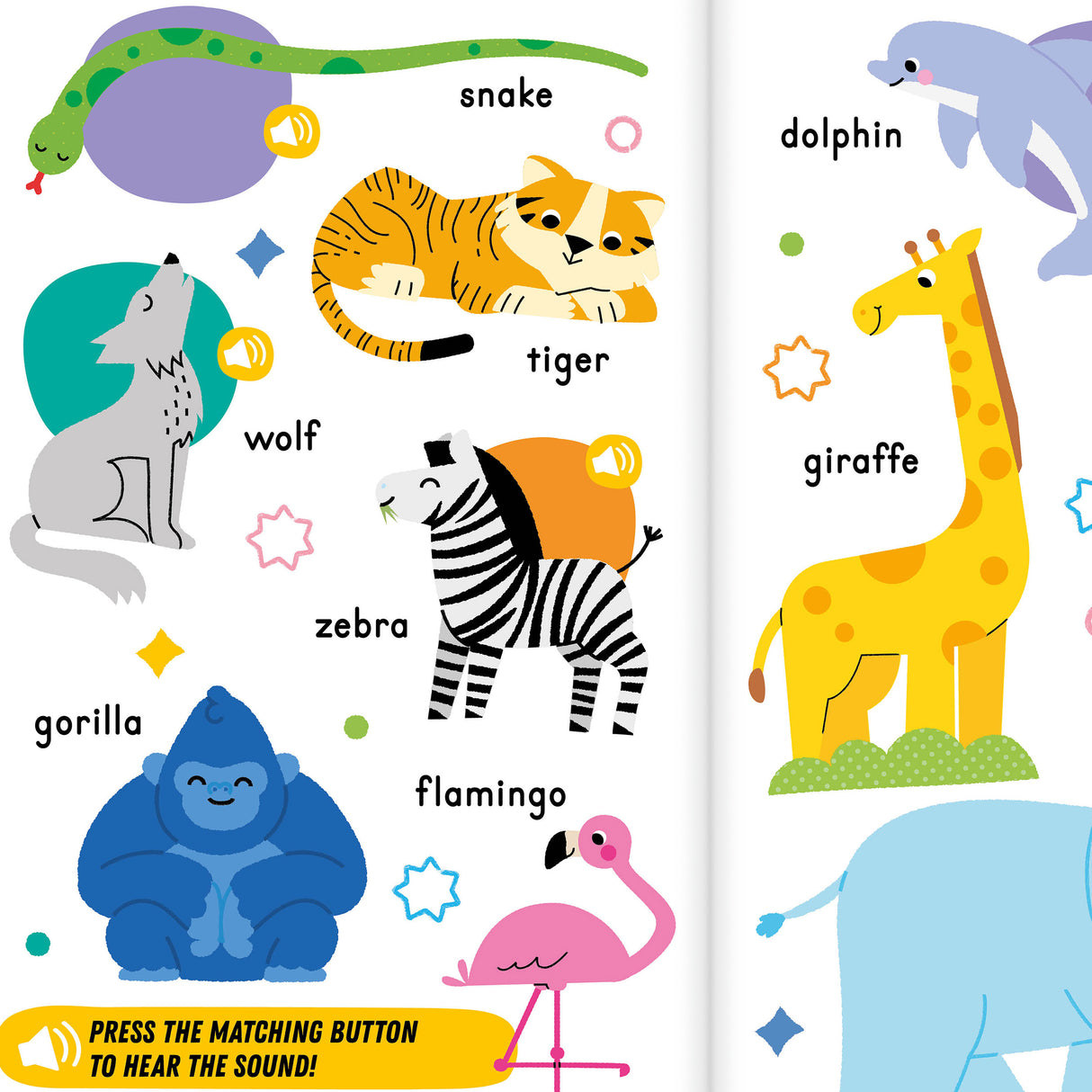 My First Words Sound Book - Giant Fold-Out Sound Book with 50 Words for Children