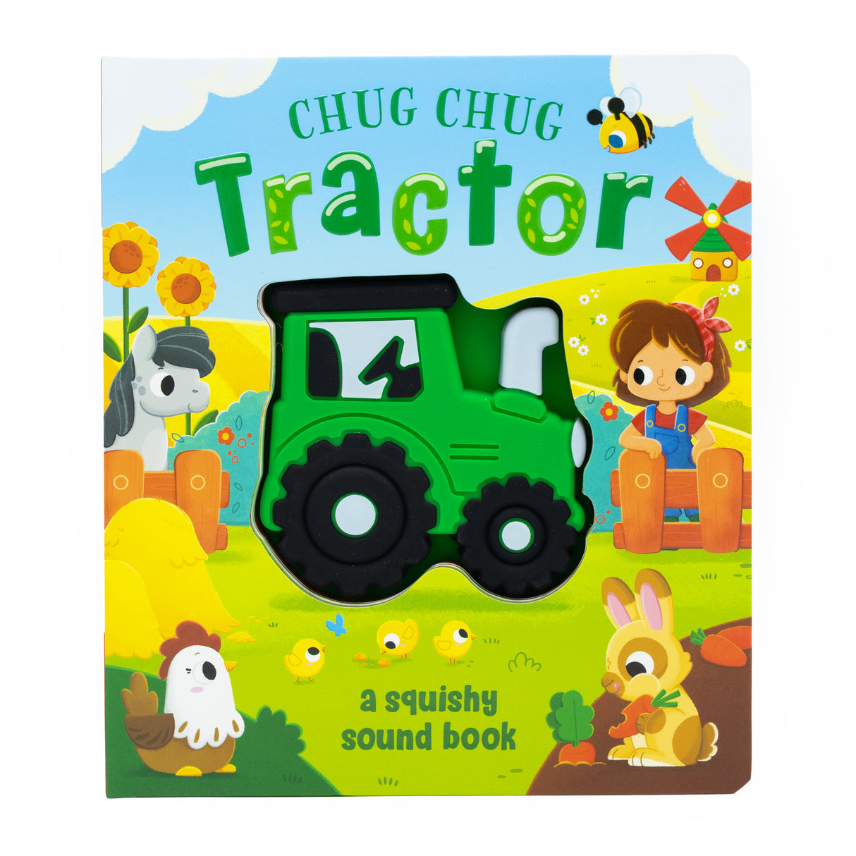 Chug Chug Tractor - Squeaky Sound Book for Toddlers