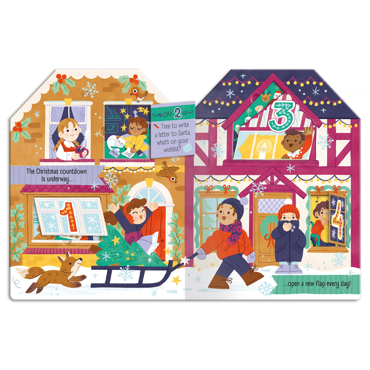 Christmas Village – Children’s Fold-Out Advent Book