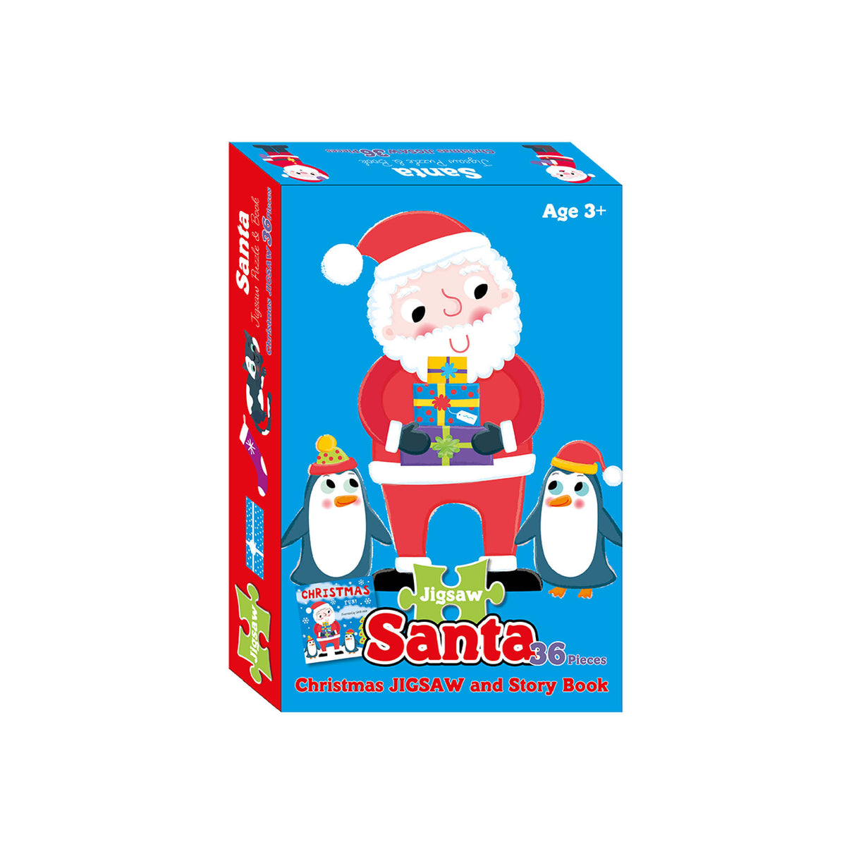 Jigsaw Puzzle & Book Set - Santa