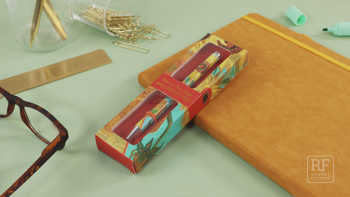 Van Gogh Sunflowers Ballpoint Pen In Gift Box