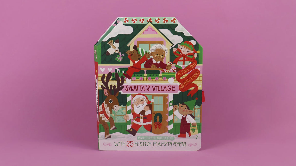 Santa's Village – Children’s Fold-Out Advent Christmas Book